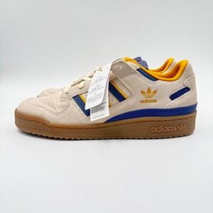 adidas Forum CL Low Mens 9 Wonder White/Preloved Violet/Preloved Yellow JQ2655